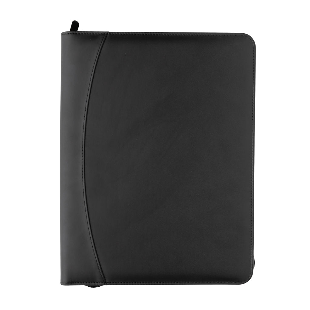 RCS rPU deluxe tech portfolio with zipper - Black