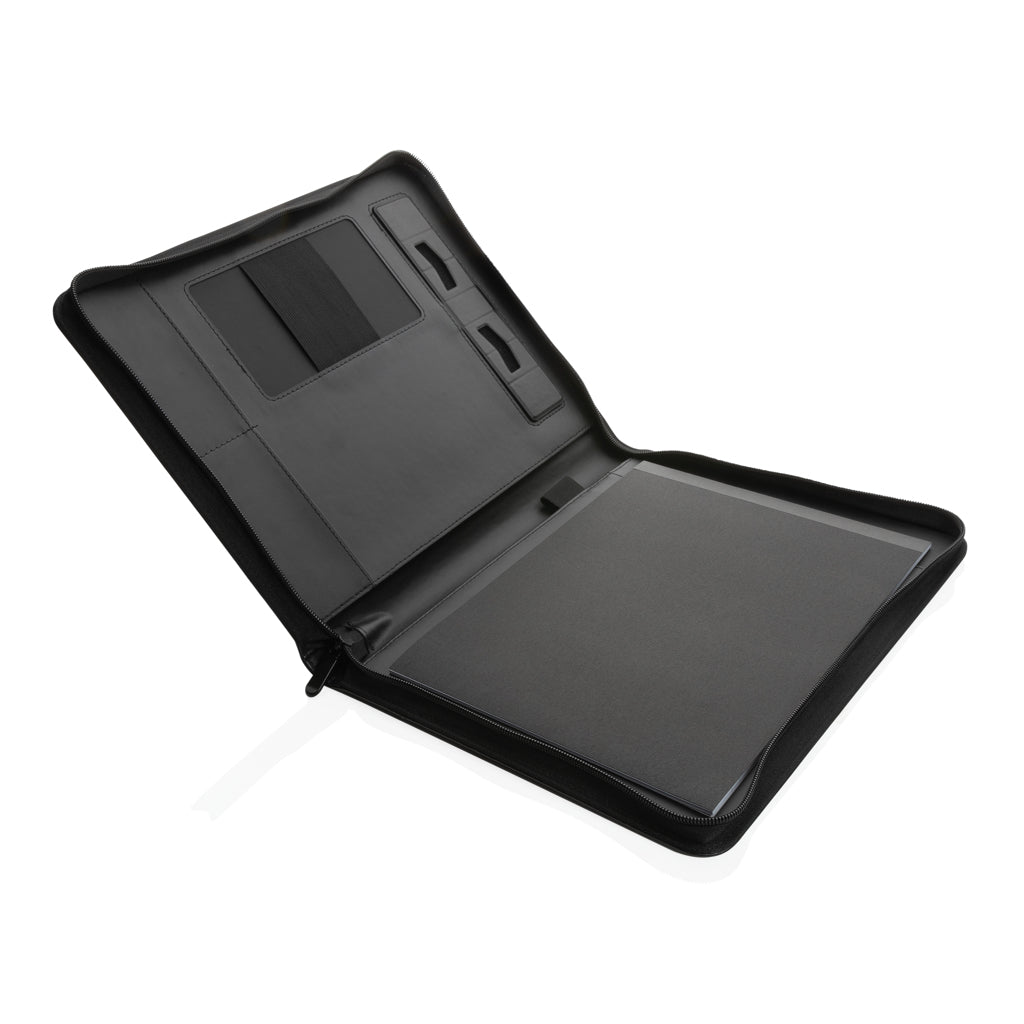 RCS rPU deluxe tech portfolio with zipper - Black