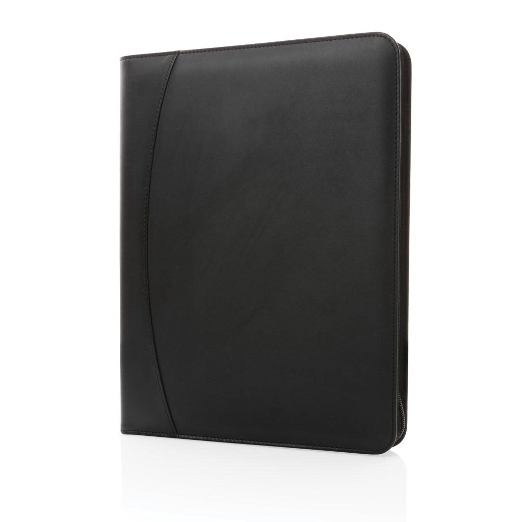 RCS rPU deluxe tech portfolio with zipper - Black