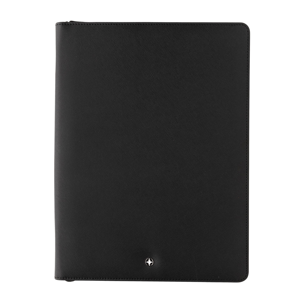 Swiss Peak Heritage RCS rPU A4 portfolio with zipper - Black