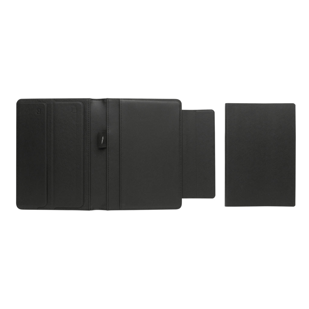 Swiss Peak Heritage RCS rPU A5 stone paper portfolio - Black
