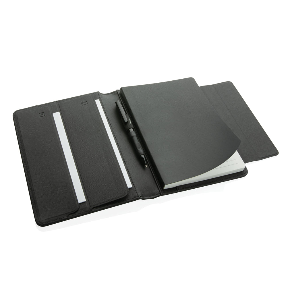 Swiss Peak Heritage RCS rPU A5 stone paper portfolio - Black