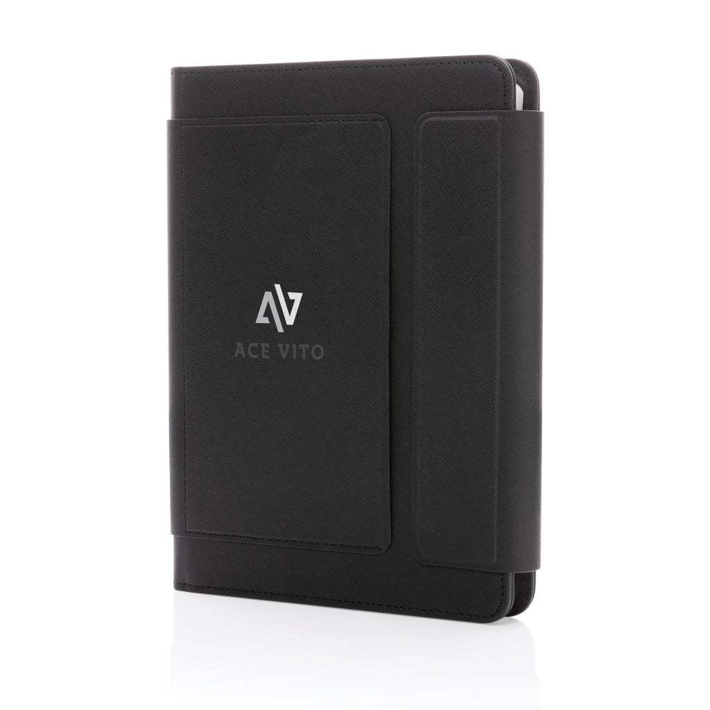 Swiss Peak Heritage RCS rPU A5 stone paper portfolio - Black