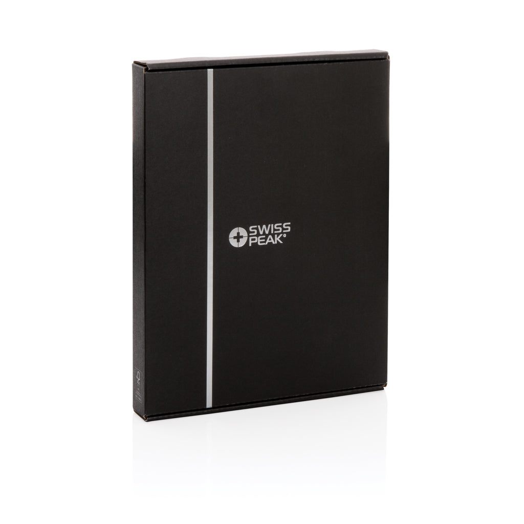 Swiss Peak Heritage RCS rPU A5 stone paper portfolio - Black
