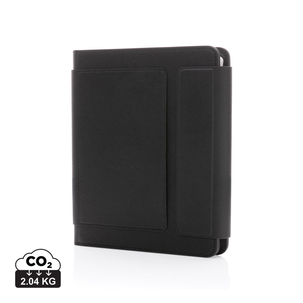 Swiss Peak Heritage RCS rPU A5 stone paper portfolio - Black