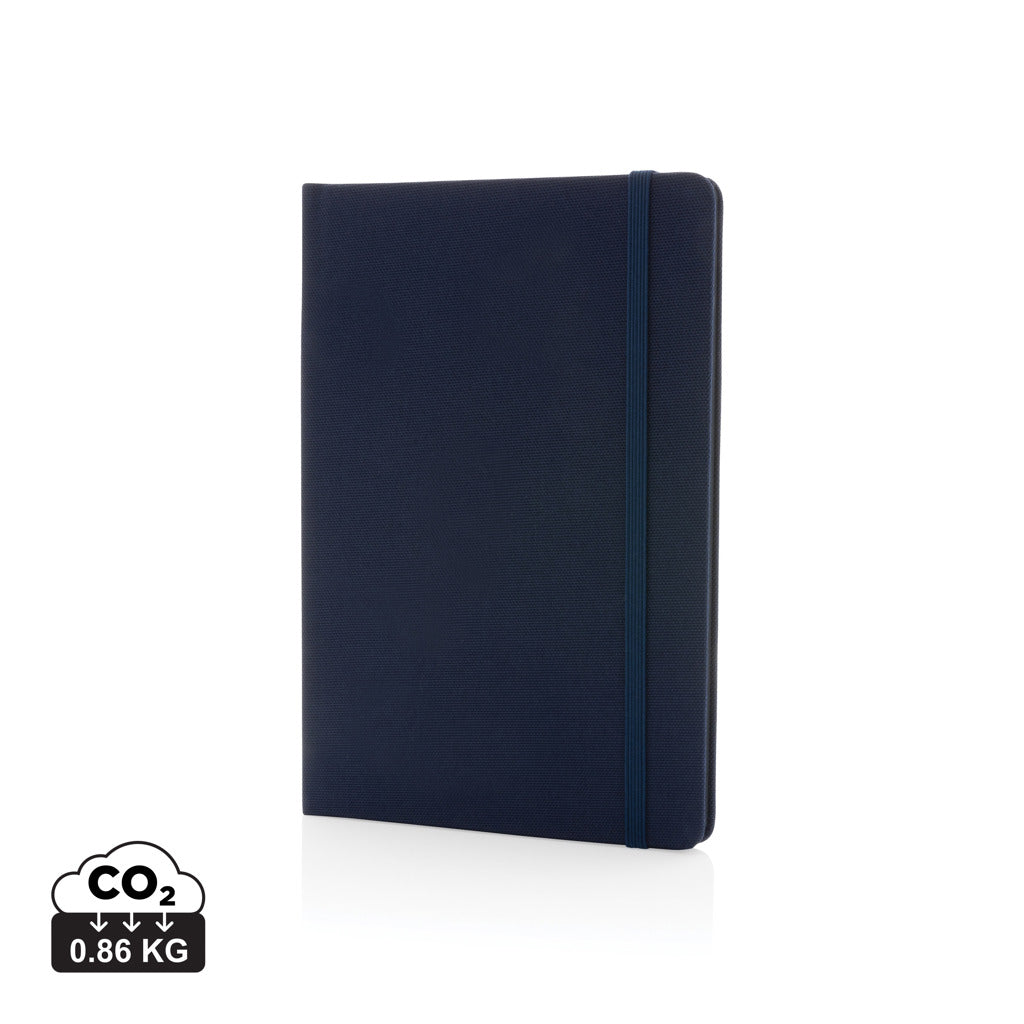 GRS certified RPET A5 notebook - Navy
