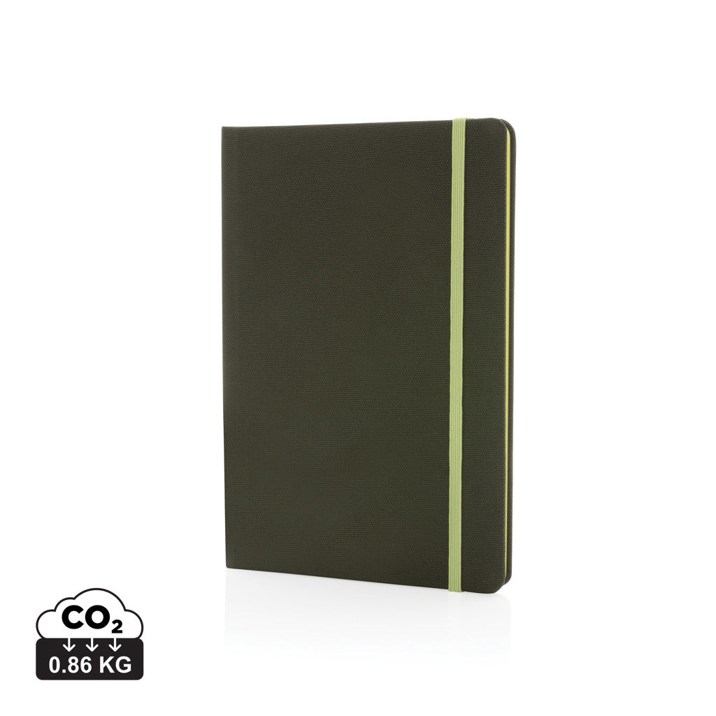 GRS certified RPET A5 notebook - Green