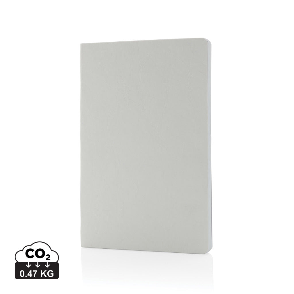 Salton A5 GRS certified recycled paper notebook - White