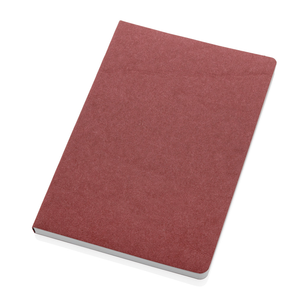Salton A5 GRS certified recycled paper notebook - Cherry Red
