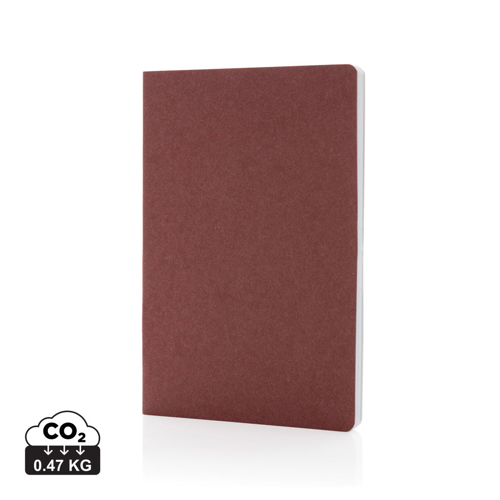 Salton A5 GRS certified recycled paper notebook - Cherry Red