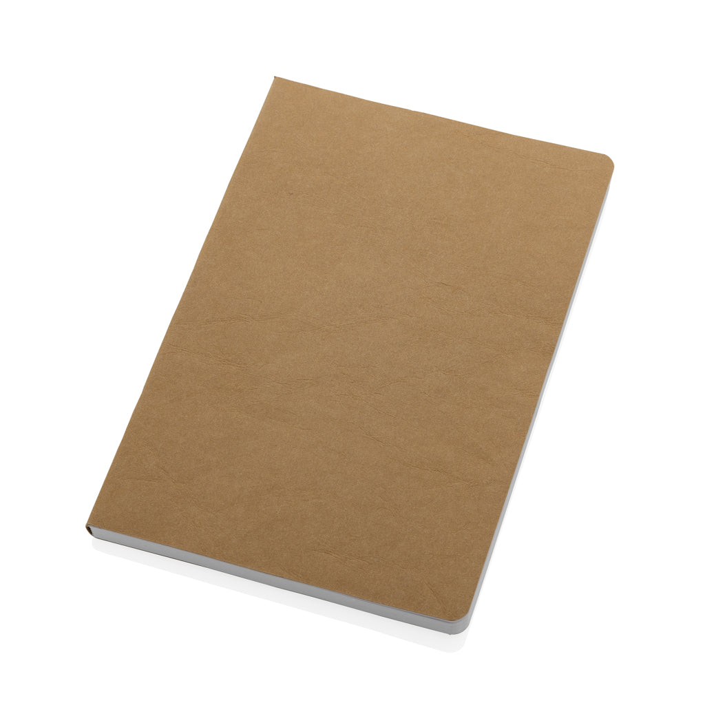 Salton A5 GRS certified recycled paper notebook - Brown