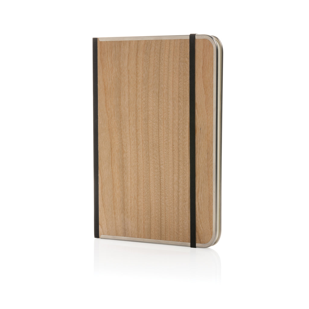 Treeline A5 wooden cover deluxe notebook - Brown