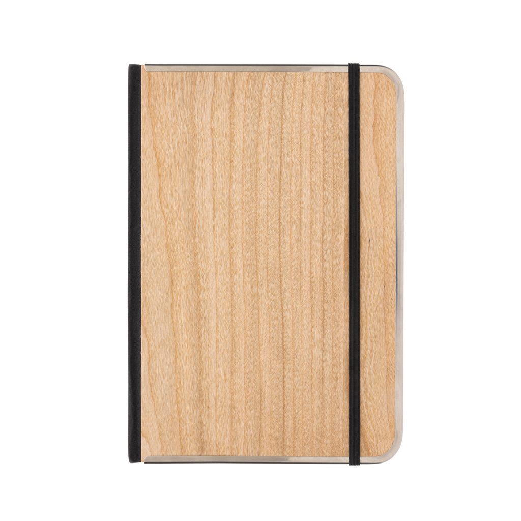 Treeline A5 wooden cover deluxe notebook - Brown