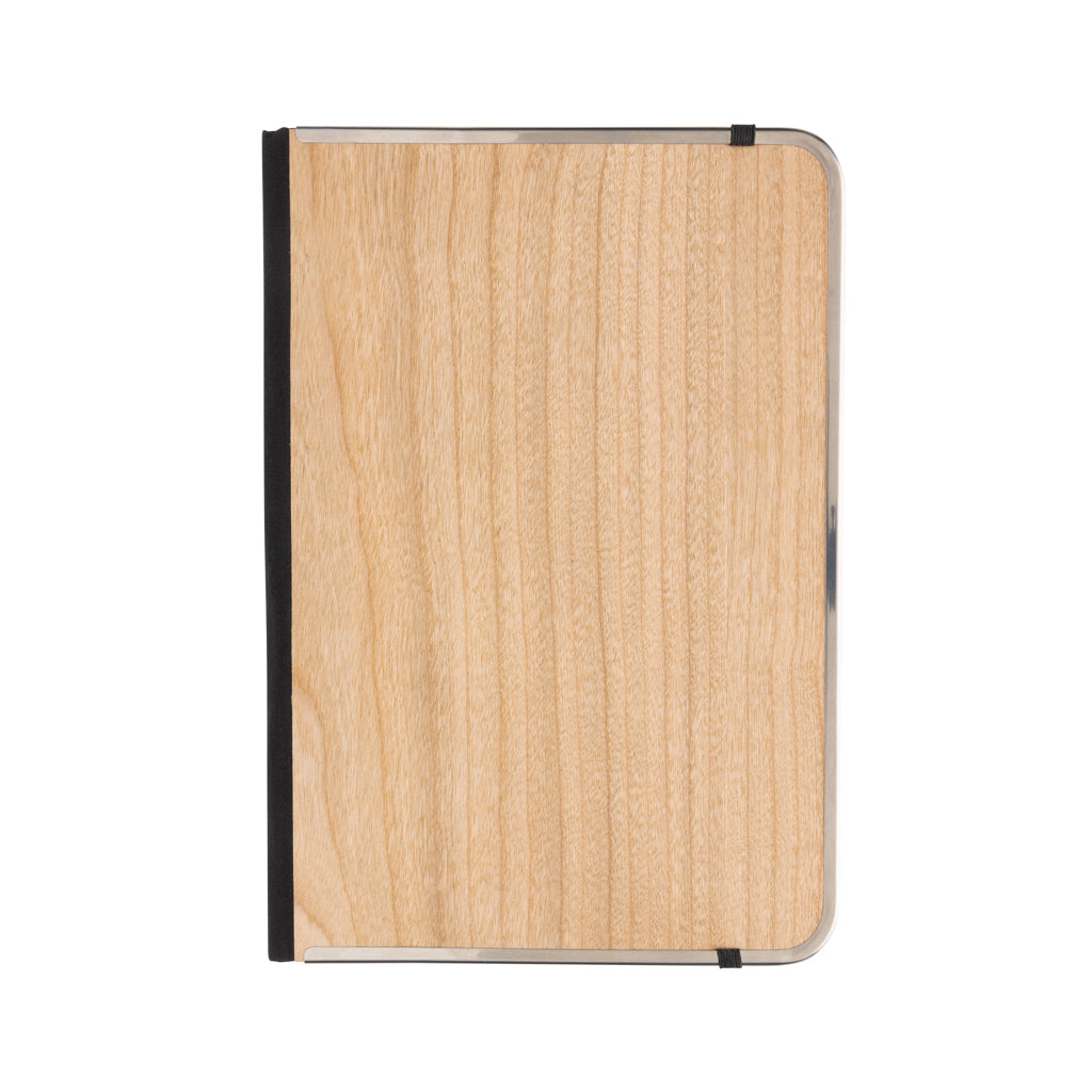 Treeline A5 wooden cover deluxe notebook - Brown