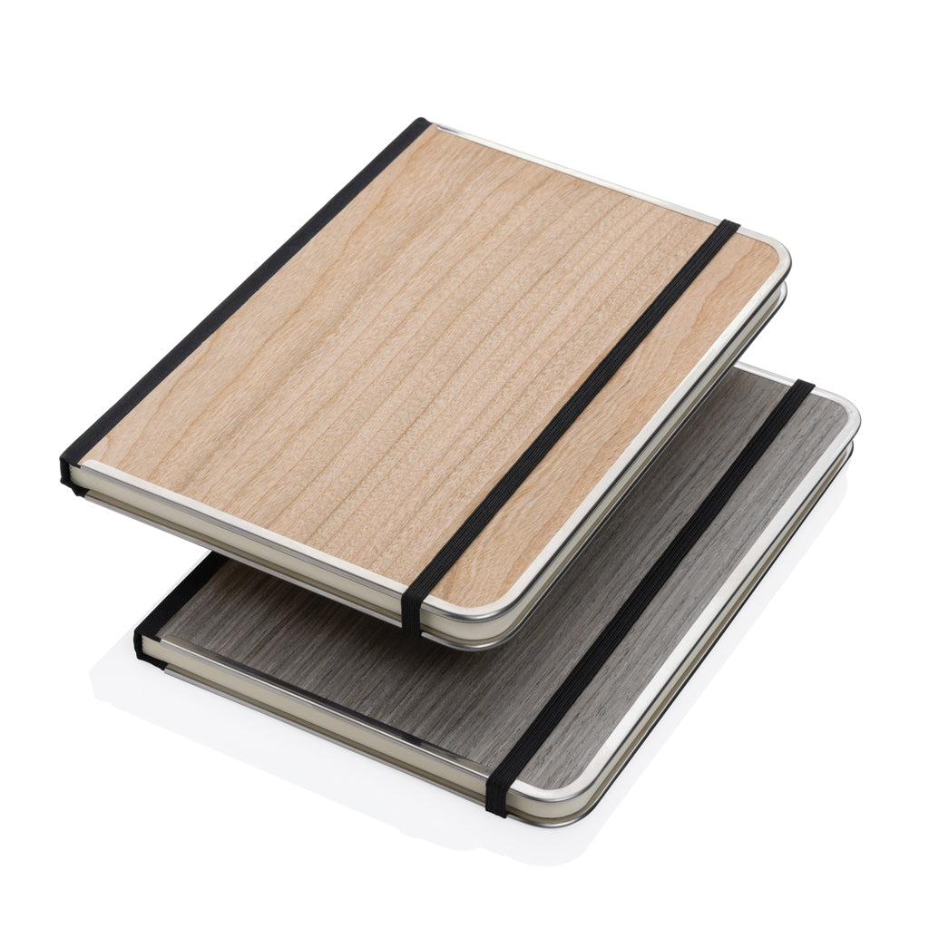 Treeline A5 wooden cover deluxe notebook - Brown