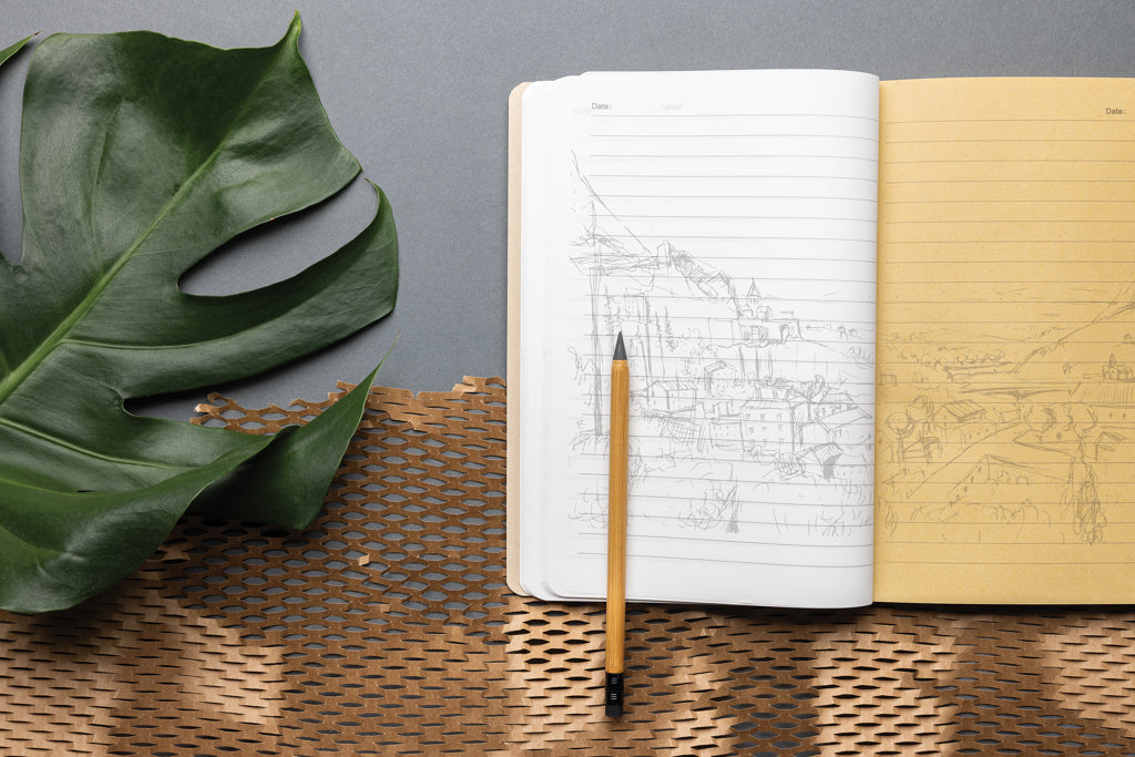 Elowen A5 tree free notebook - Brown