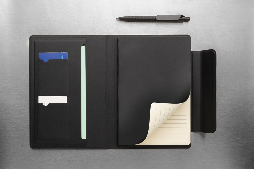 Stuart RCS certified RPU magnetic A5 portfolio - Black