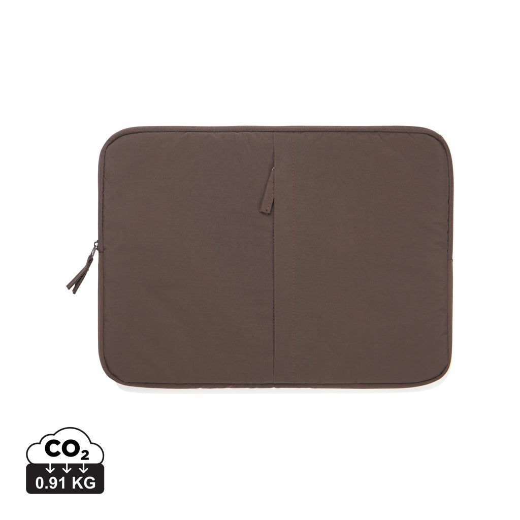 KENTO URBAN RCS recycled nylon 15.6 inch laptop sleeve - Brown