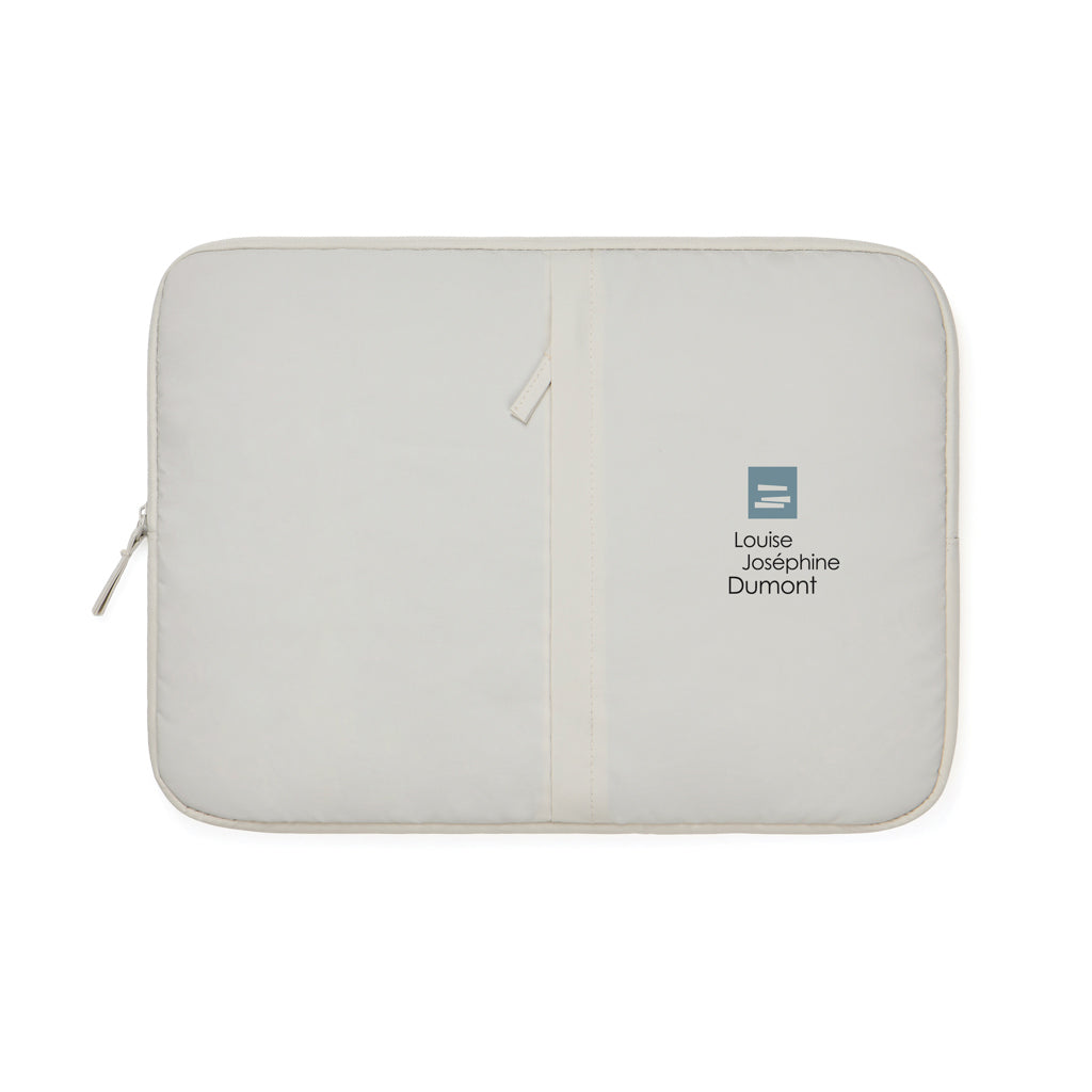 KENTO URBAN RCS recycled nylon 15.6 inch laptop sleeve - Beige
