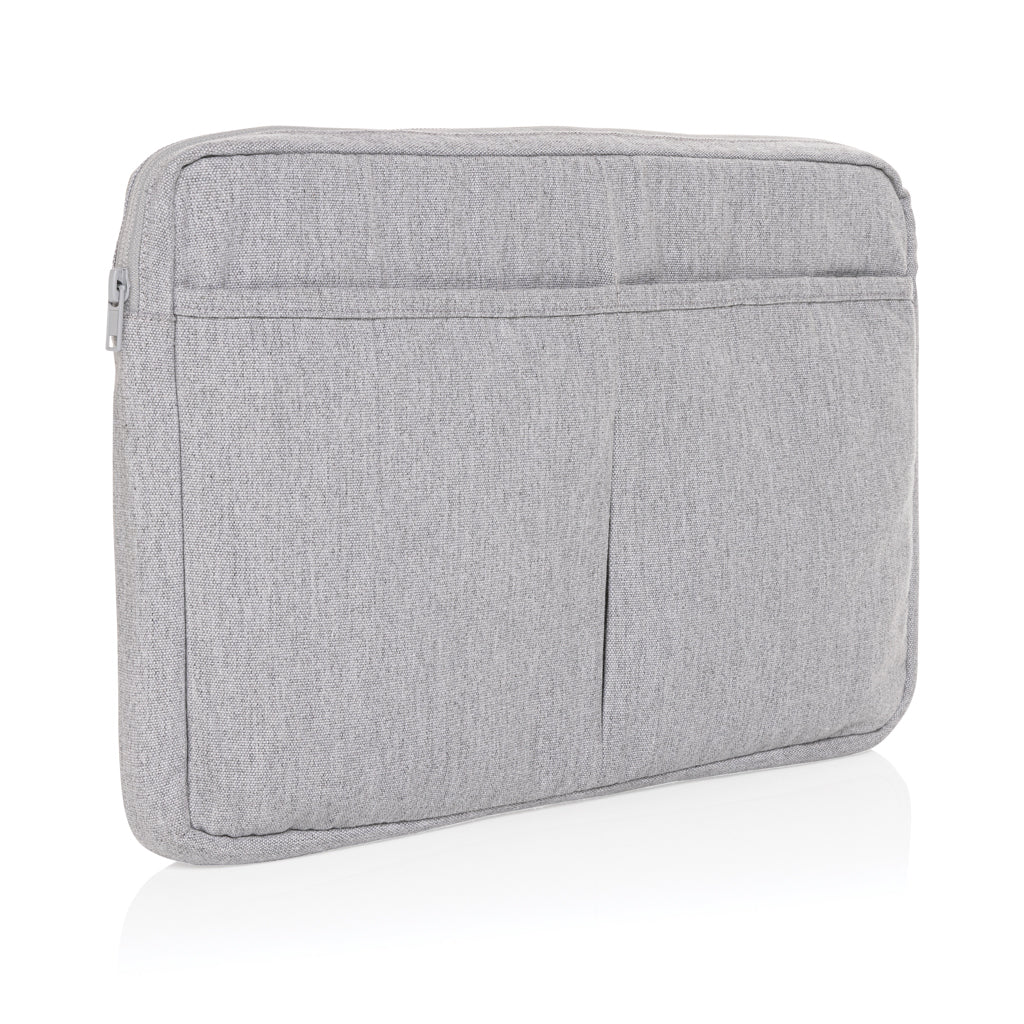 Laluka AWARE™ recycled cotton 15.6 inch laptop sleeve - Grey