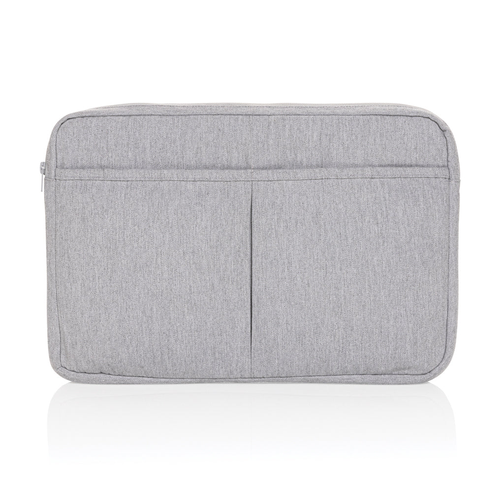Laluka AWARE™ recycled cotton 15.6 inch laptop sleeve - Grey