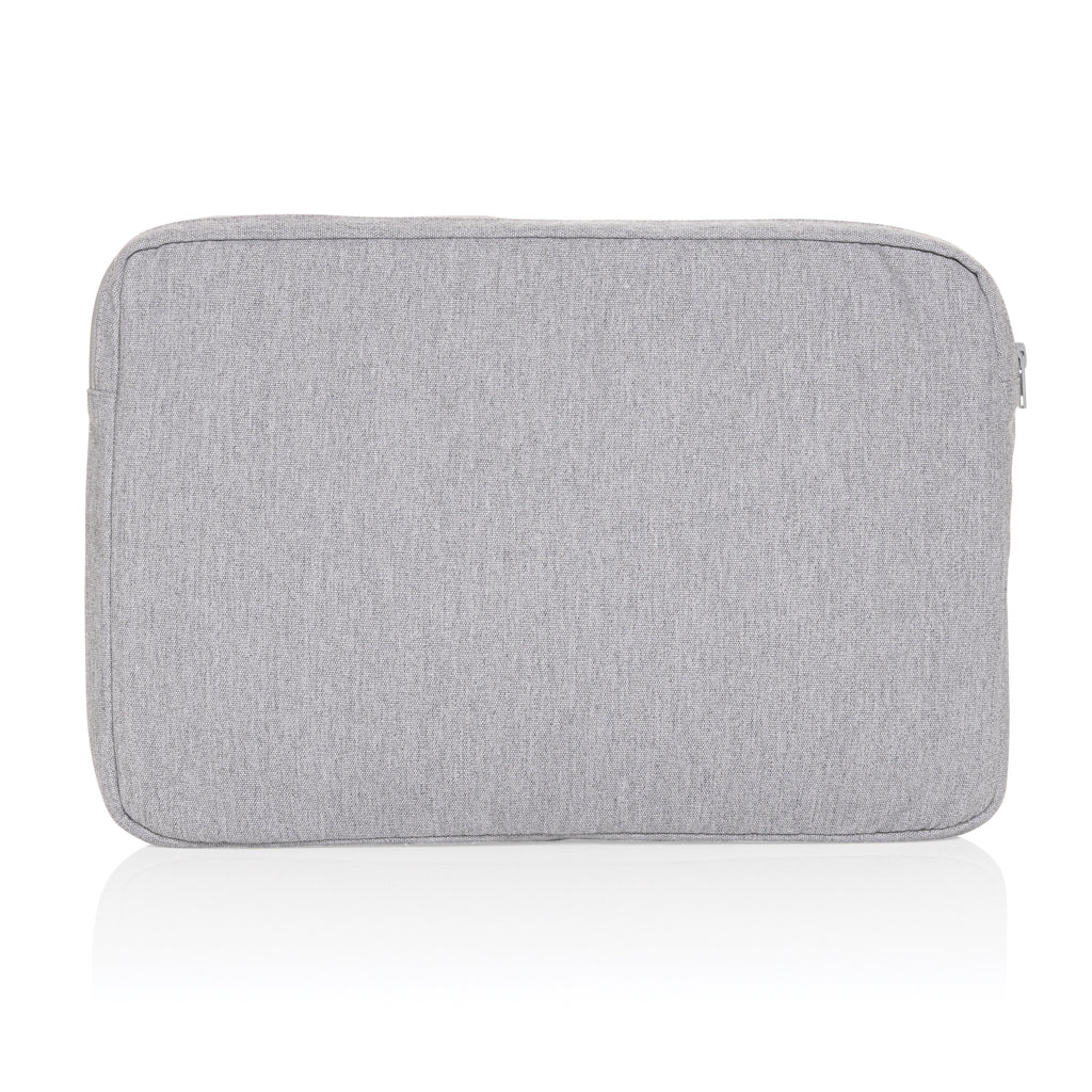 Laluka AWARE™ recycled cotton 15.6 inch laptop sleeve - Grey