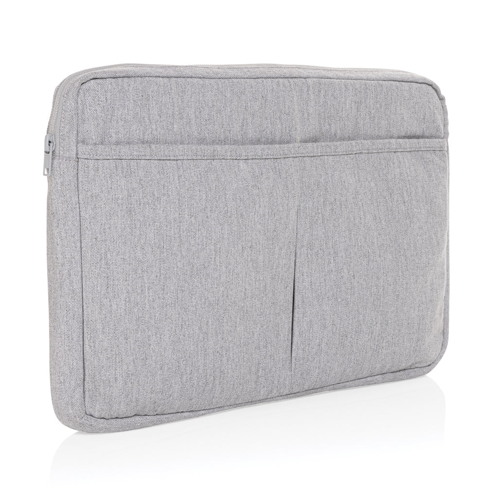 Laluka AWARE™ recycled cotton 15.6 inch laptop sleeve - Grey
