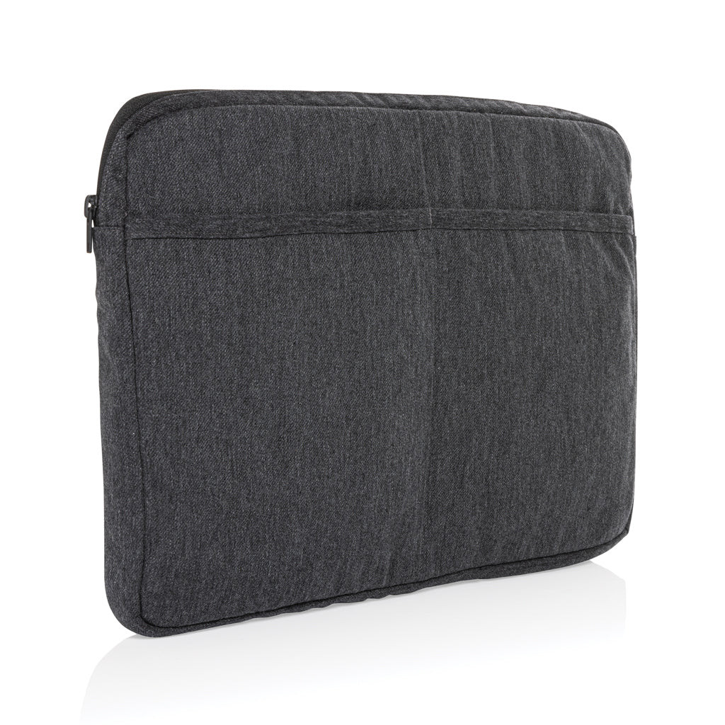Laluka AWARE™ recycled cotton 15.6 inch laptop sleeve - Anthracite