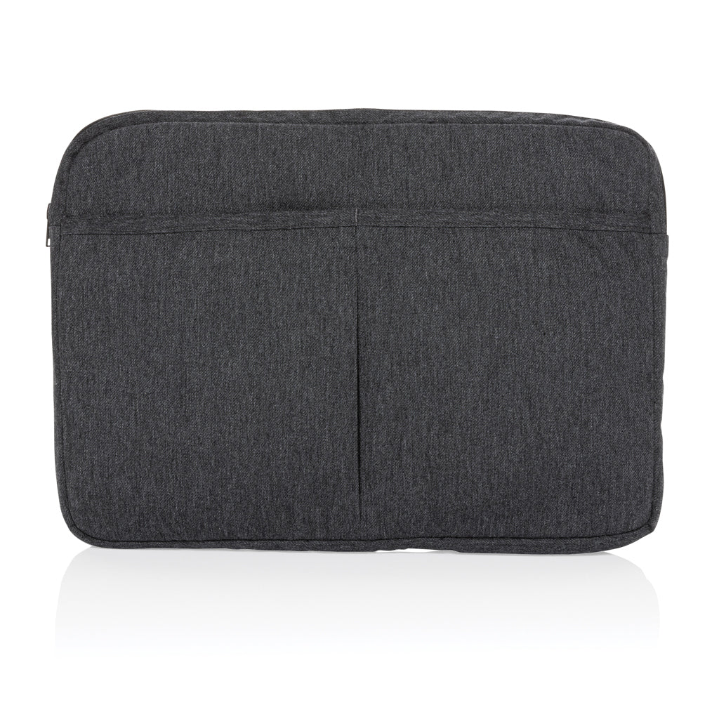 Laluka AWARE™ recycled cotton 15.6 inch laptop sleeve - Anthracite