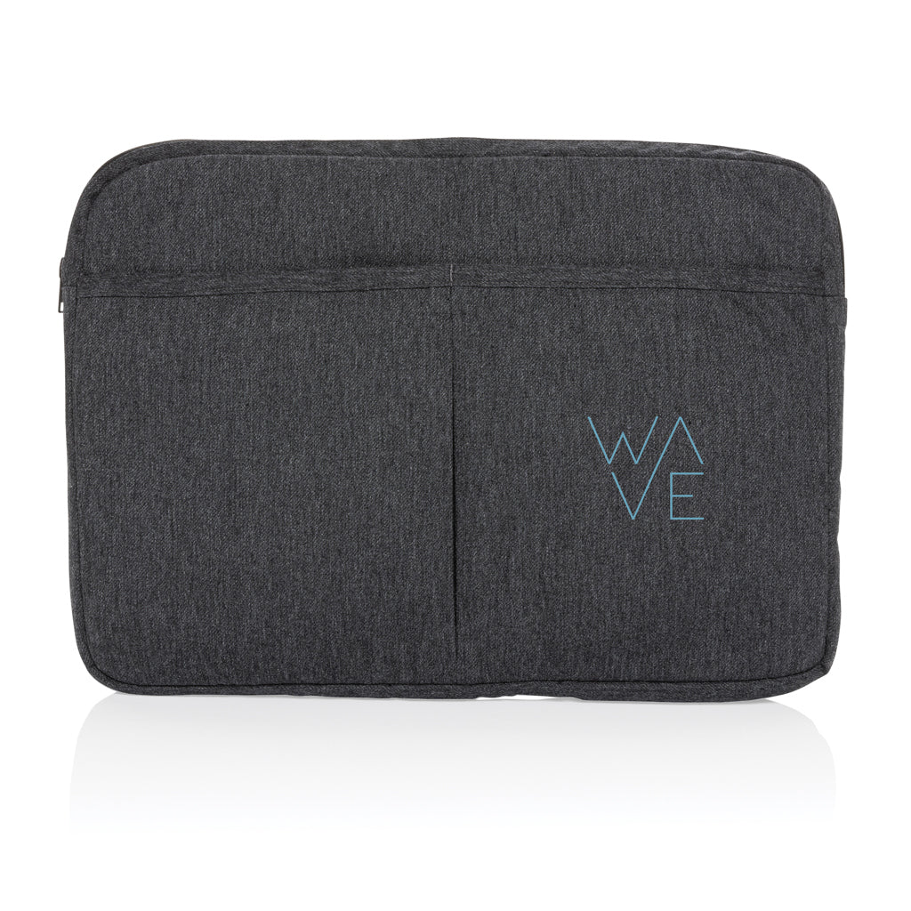 Laluka AWARE™ recycled cotton 15.6 inch laptop sleeve - Anthracite
