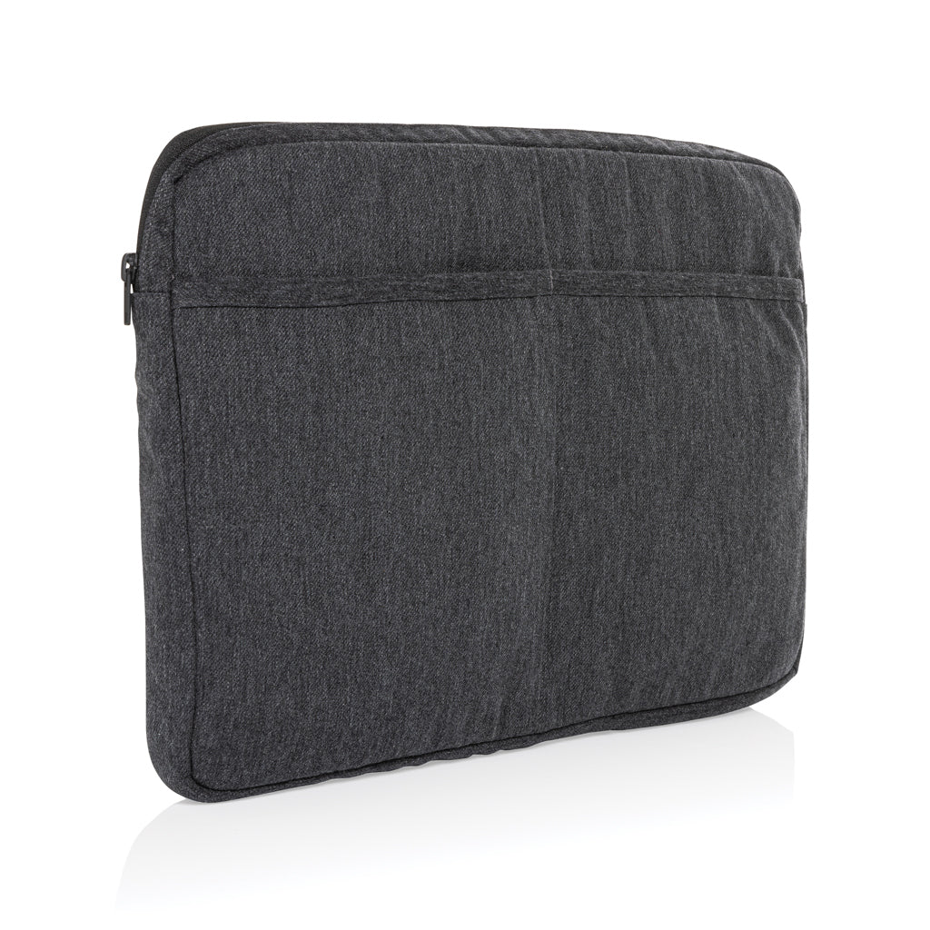 Laluka AWARE™ recycled cotton 15.6 inch laptop sleeve - Anthracite