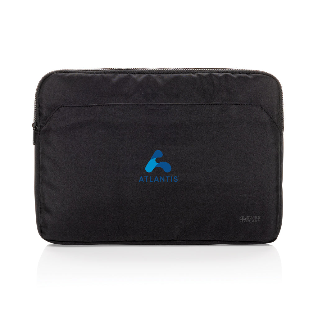 Swiss Peak Aware™ RPET Essential 15.6 inch laptop sleeve - Black