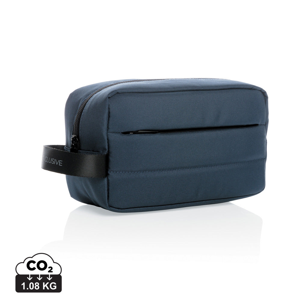 Impact AWARE™ RPET toiletry bag - Navy