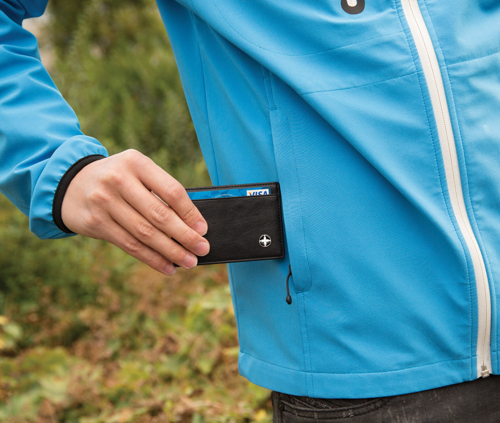 RFID anti-skimming card holder - Black