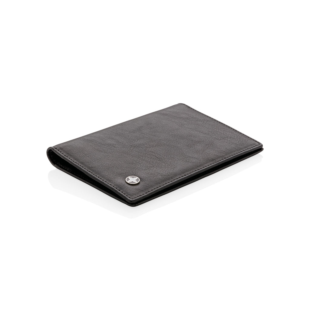 RFID anti-skimming passport holder - Black
