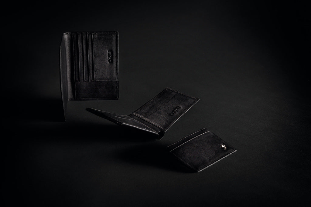 RFID anti-skimming passport holder - Black