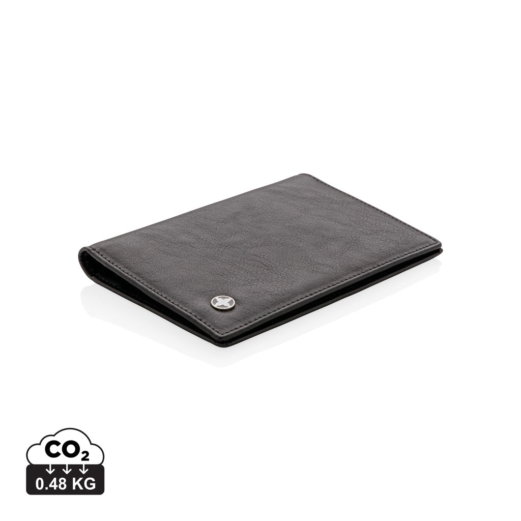 RFID anti-skimming passport holder - Black