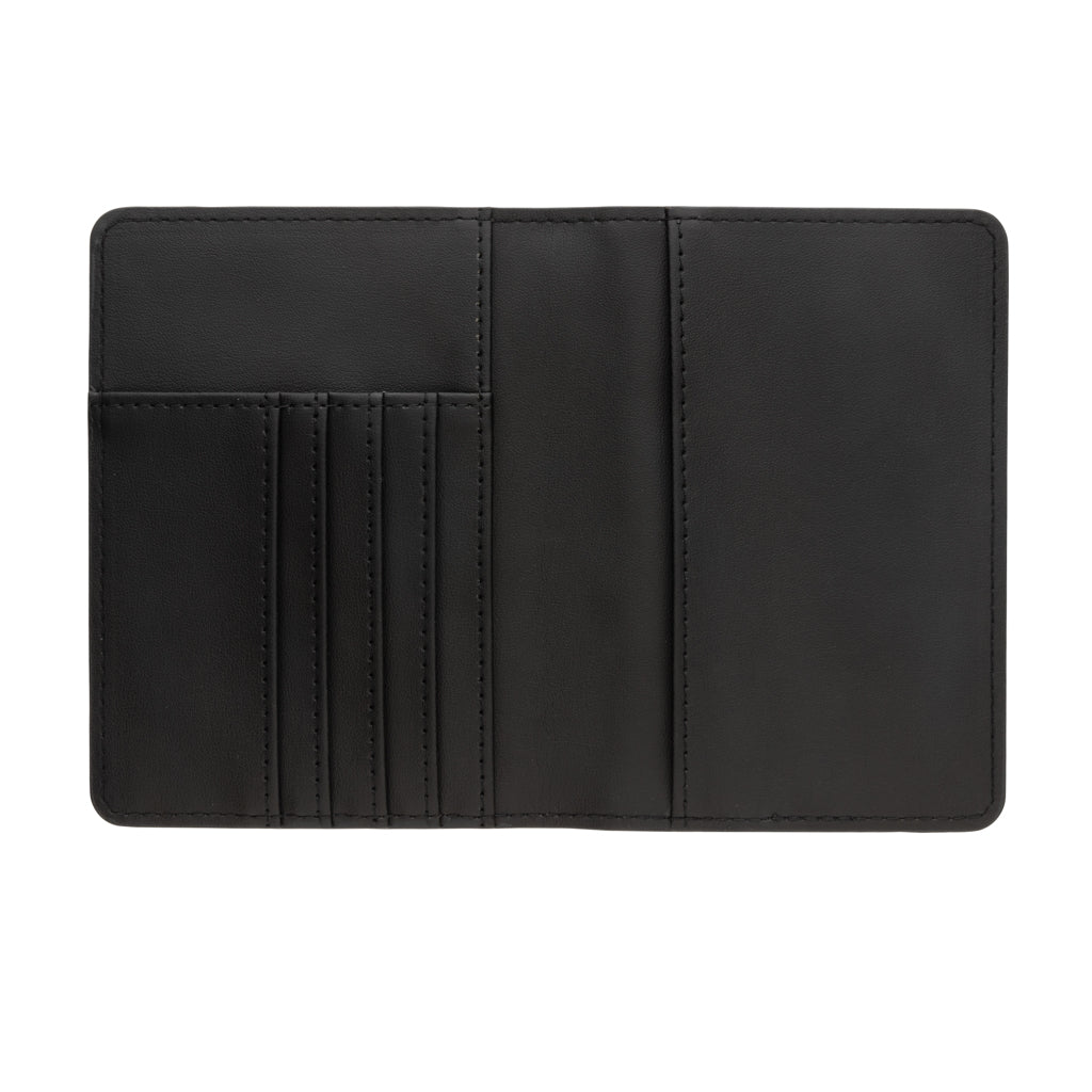 Swiss Peak GRS recycled PU travel gift set - Black