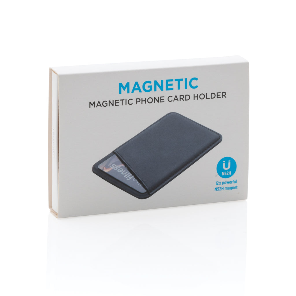Magnetic phone card holder - Black