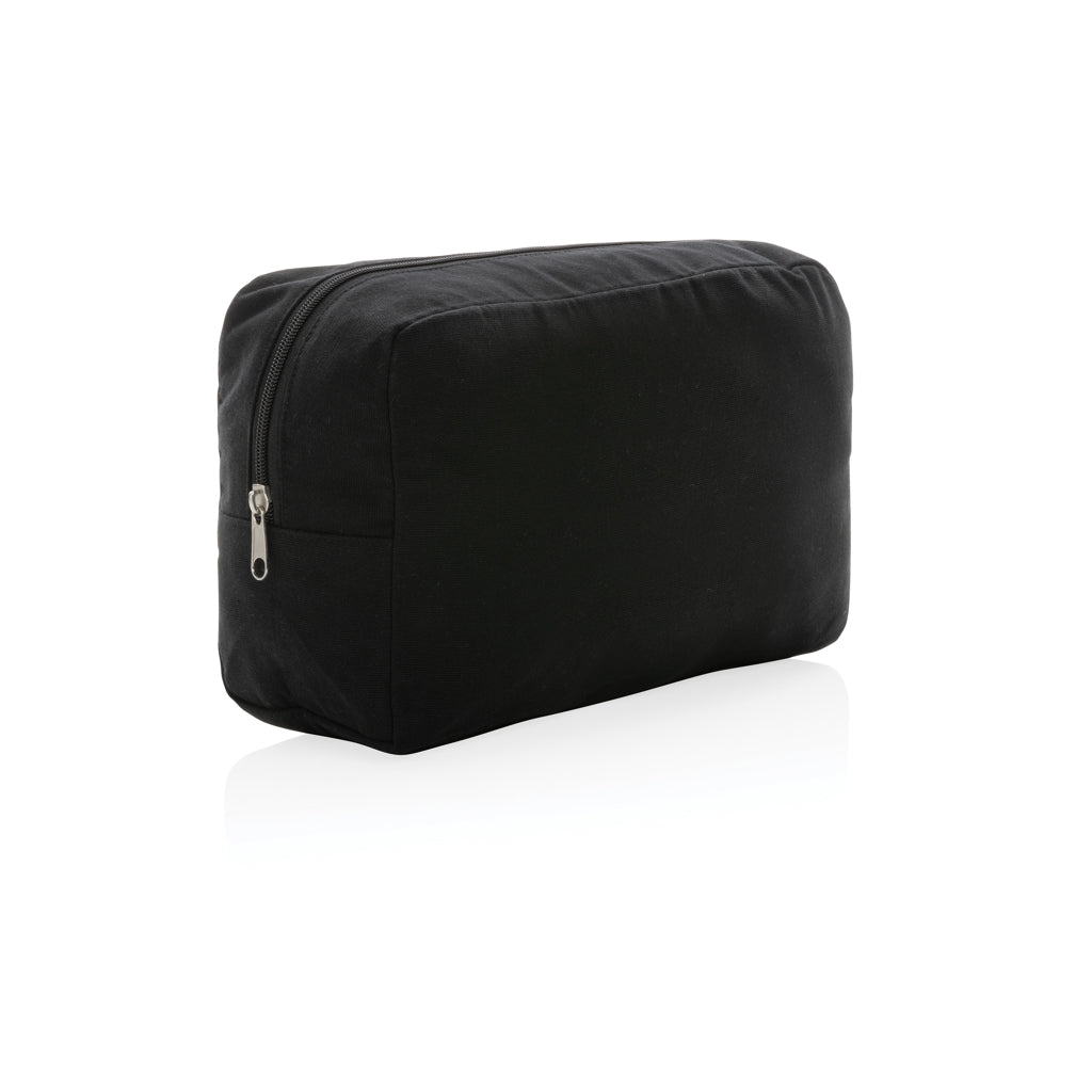 Impact Aware™ 285 gsm rcanvas toiletry bag undyed - Black