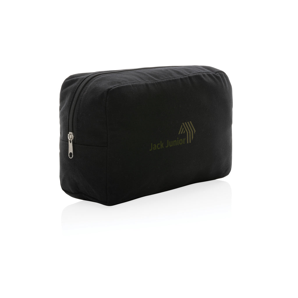Impact Aware™ 285 gsm rcanvas toiletry bag undyed - Black