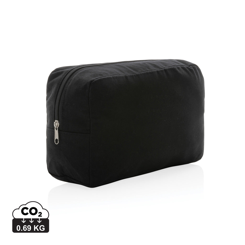 Impact Aware™ 285 gsm rcanvas toiletry bag undyed - Black