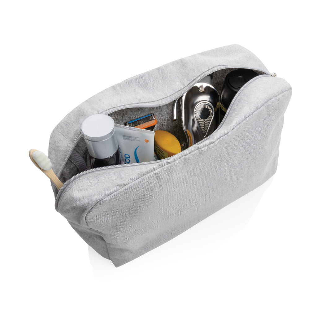 Impact Aware™ 285 gsm rcanvas toiletry bag undyed - Grey