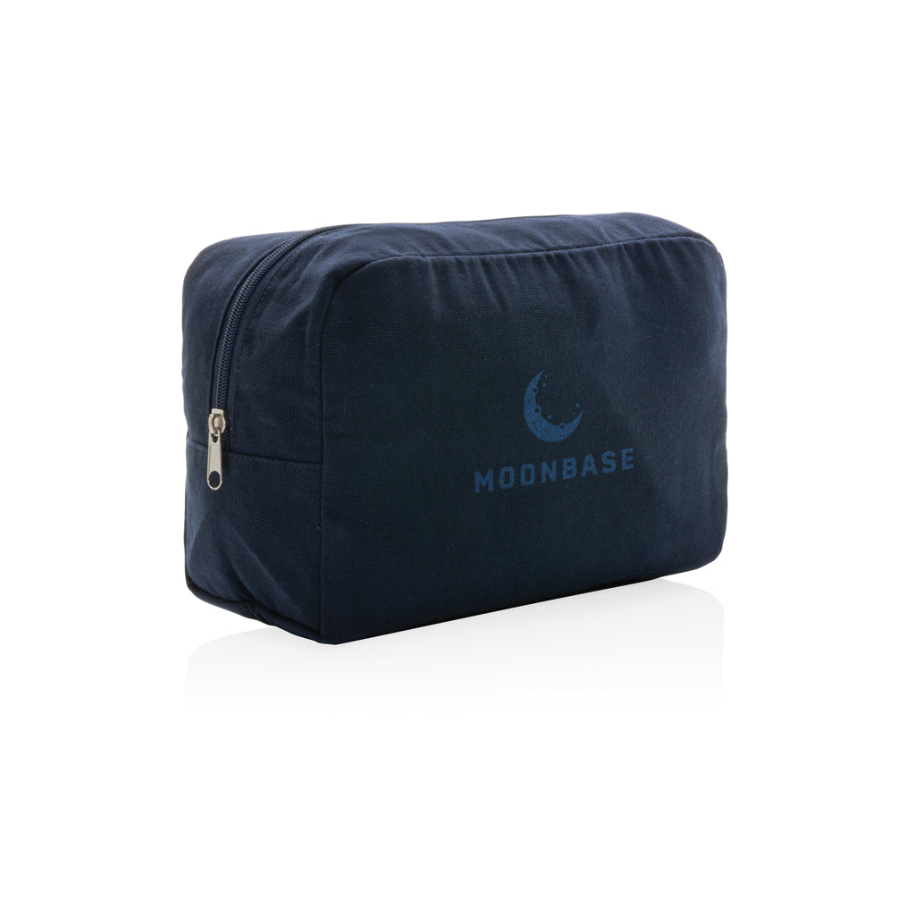 Impact Aware™ 285 gsm rcanvas toiletry bag undyed - Navy