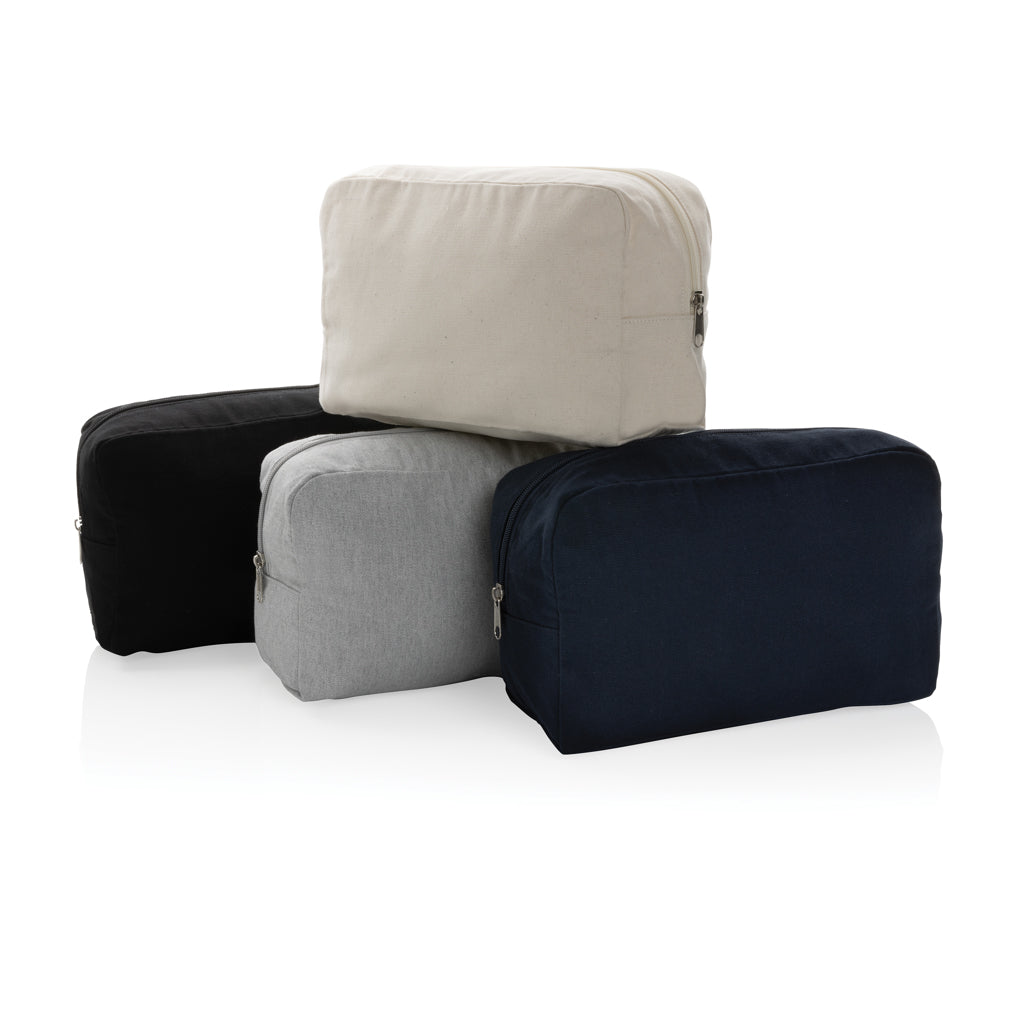Impact Aware™ 285 gsm rcanvas toiletry bag undyed - Navy