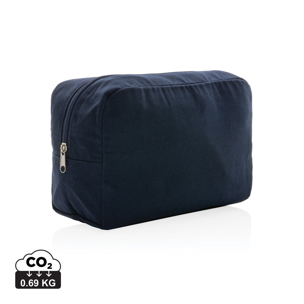 Impact Aware™ 285 gsm rcanvas toiletry bag undyed - Navy