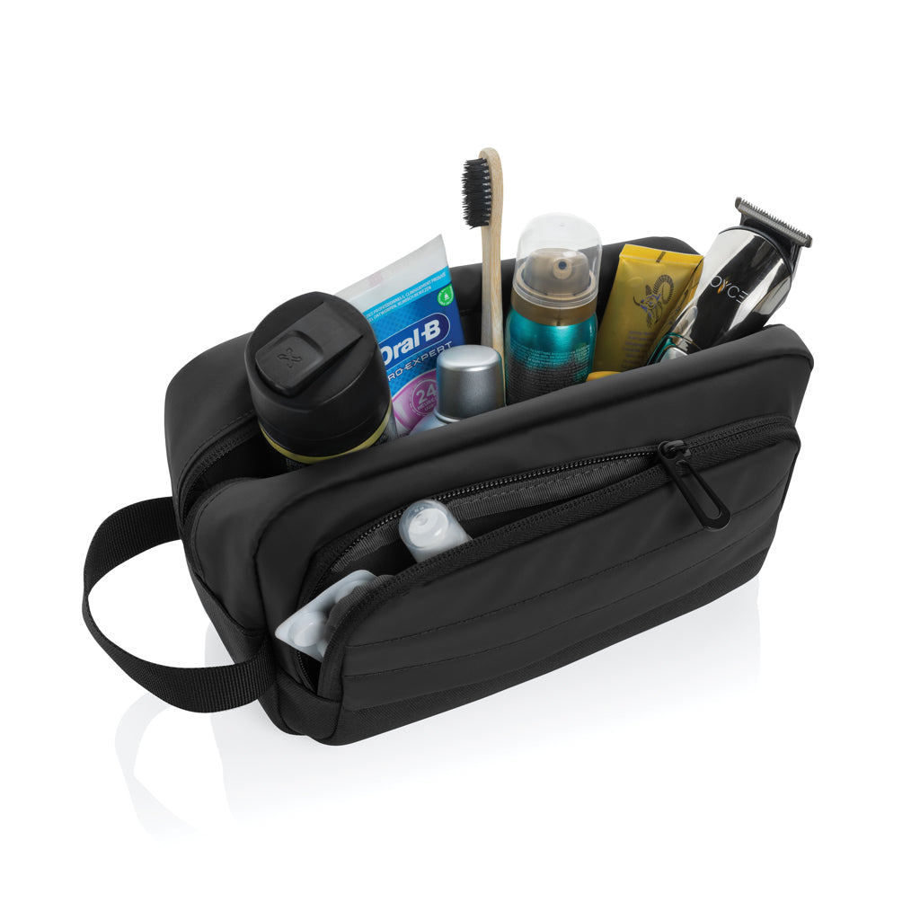 Armond AWARE™ RPET toiletry bag - Black