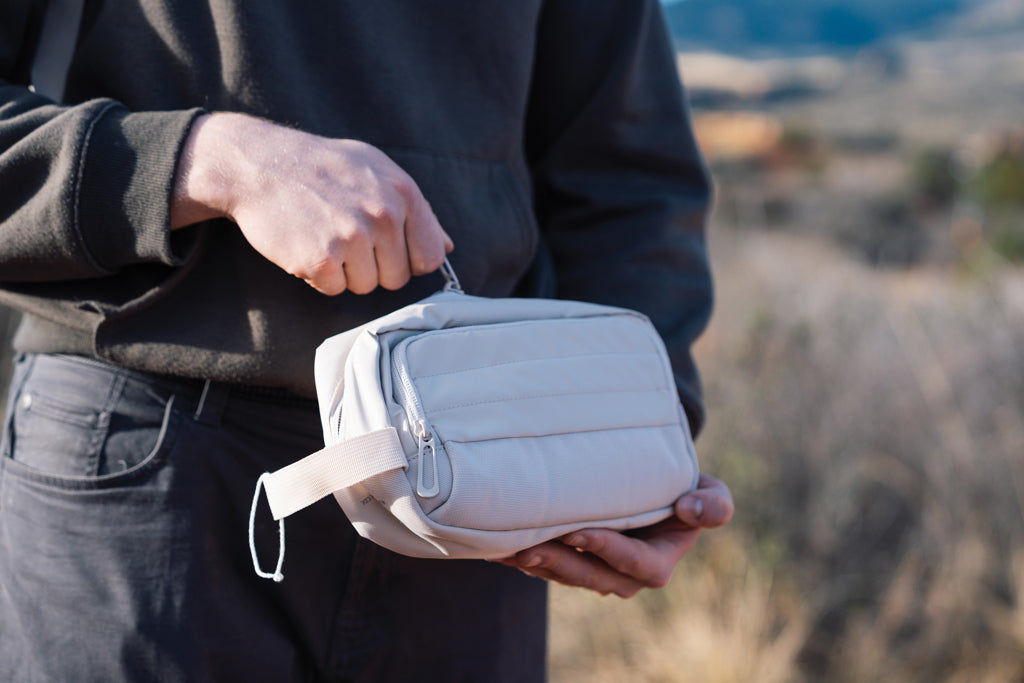 Armond AWARE™ RPET toiletry bag - Beige