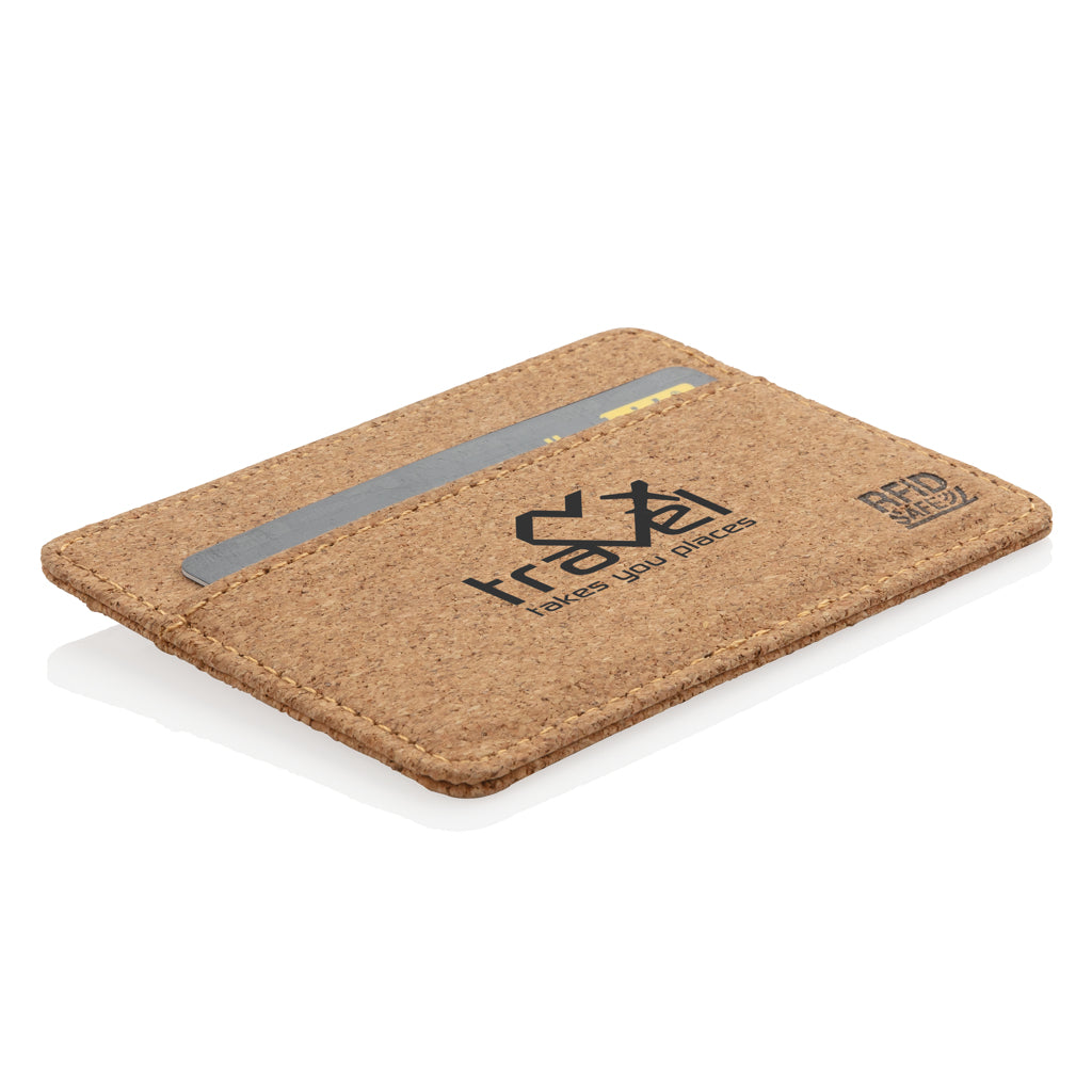 Cork secure RFID slim wallet - Brown