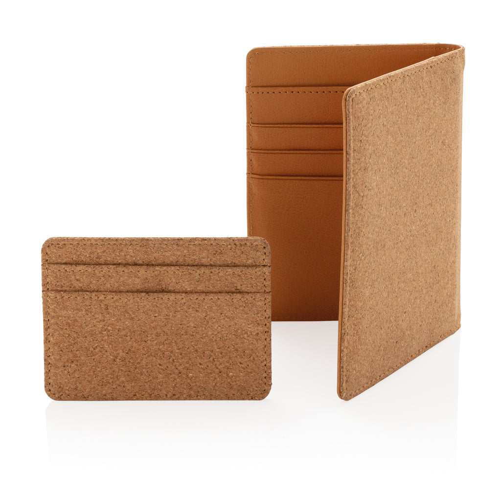 Cork secure RFID slim wallet - Brown